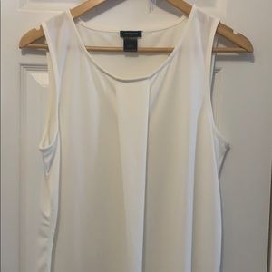 Ann Taylor pleated front blouse